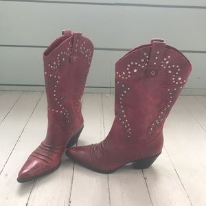 Reba Red Cowgirl Boots